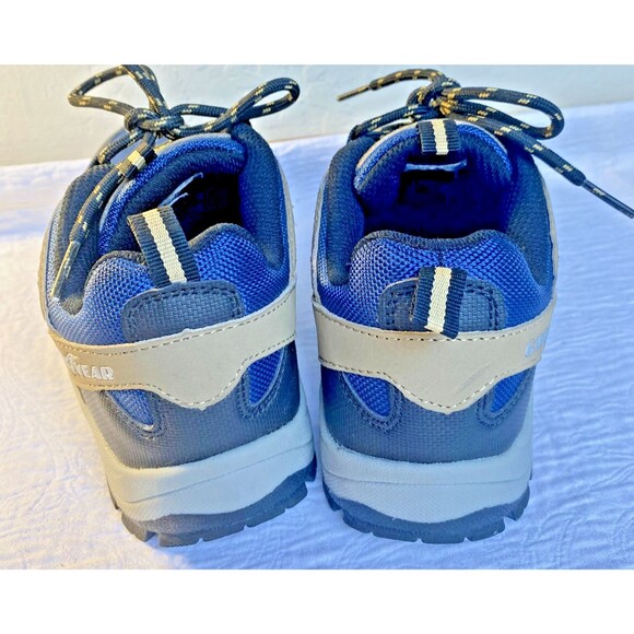 Boys GOODYEAR Striker-P  Tan Navy Blue Hiking Lace Up Outdoor Hiking Shoes -Sz 4 - Picture 7 of 11